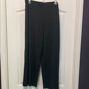 Eileen Fisher Charcoal Wide Leg Cropped Pant
